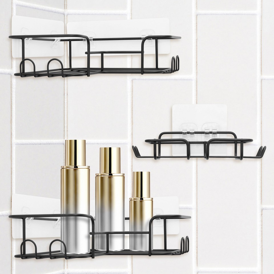 Corner Shower Caddy Stainless Steel Corner Shelf Wall Mounted Organizer