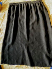 Vintage 1980s Poppa's Place Black Skirt Lined Sz 16, waist 32  no size tag