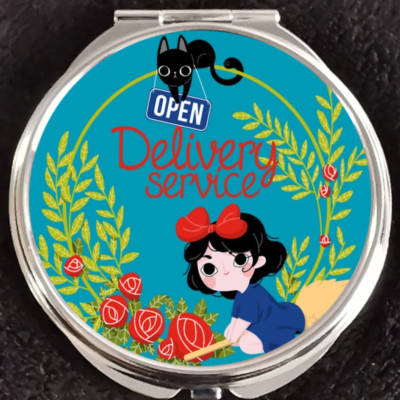 Kikis Delivery Service Jiji Ghibli Disney Beauty Gift Makeup Compact Mirror
