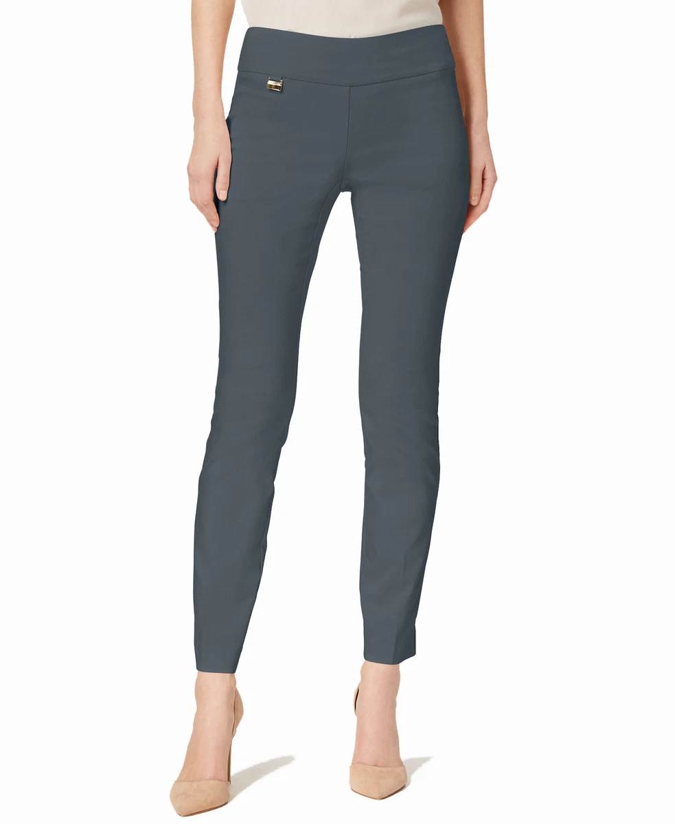 Alfani Women's Petite Tummy-Control Pull-On Skinny Pants (Petite 12S, Grey)  887650821526 | eBay