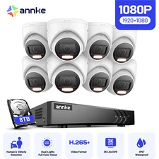 ANNKE 8CH 3K Lite DVR 1080P Wired Security Camera System Outdoor AI Full Color
