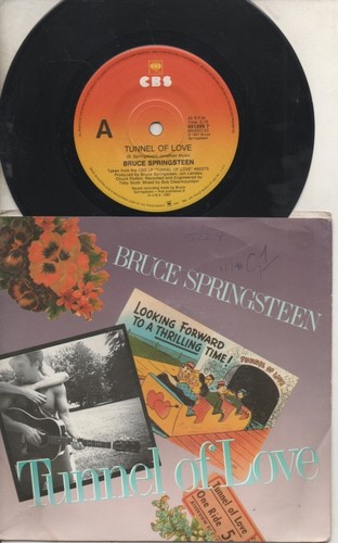 BRUCE SPRINGSTEEN Rare 1987 Aust Promo 7" OOP Rock P/C Single "Tunnel Of Love" - Picture 2 of 2