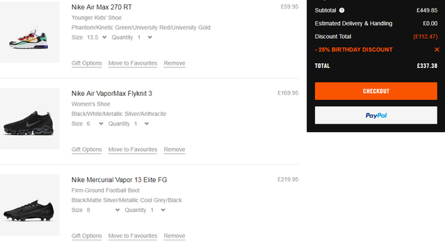 nike paypal promo code