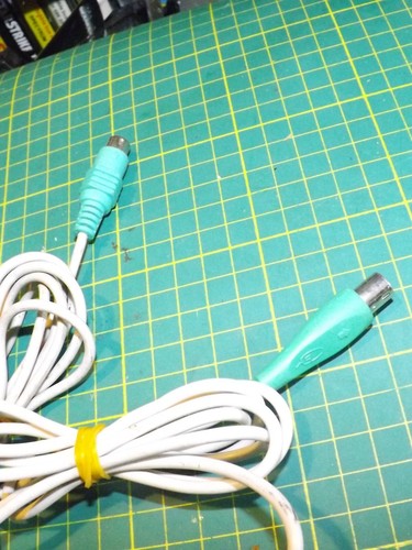 Lot of 2x vintage PC PS/2 mini DIN plug type wired ball mouse mice - Picture 2 of 3