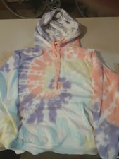 TYE-DYE HOODIE SWEATSHIRT SIZE S