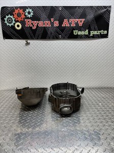 06-08 ARCTIC CAT PROWLER 650 H1 #406 INNER CLUTCH SIDE BELT COVER AND OUTER