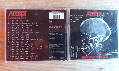 ACCEPT - DEATH ROW - CD 1994  - GRATISVERSAND