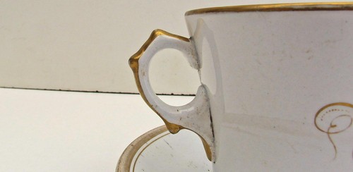 Antike Tasse mit Untertasse Petrus Regout aus Maastricht,Jahr 1880 - Bild 6 von 12