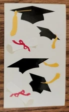 Vintage 1989 Mrs. Grossman's Stickers Graduation Cap Diploma Stickers College