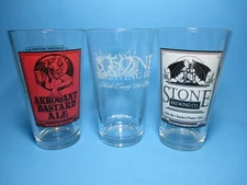 SALE! Craft Beer Glasses from North America- New & Vintage