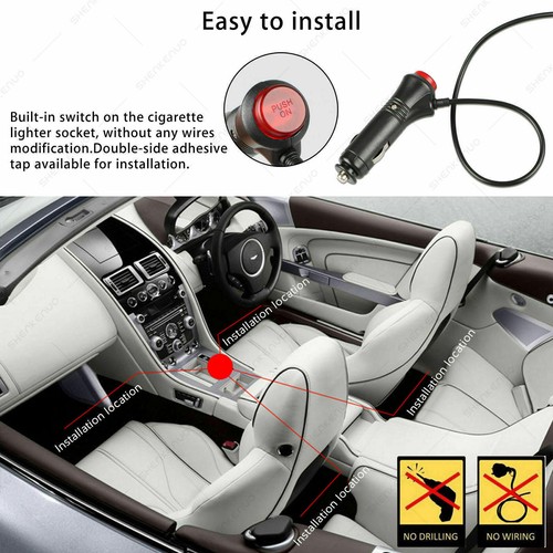 Car Parts Interior Lamp Under Dash Footwell Seats Inside Lighting RGB Music LED - Picture 11 of 12