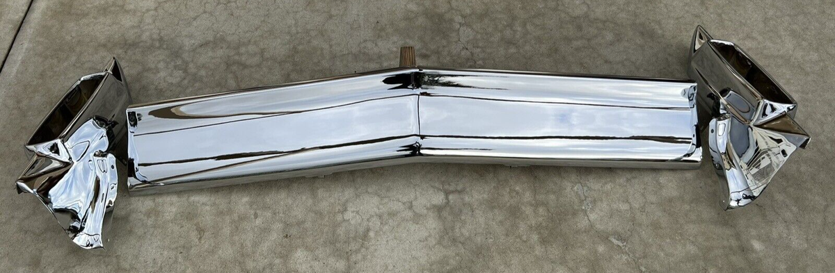 X CADILLAC NEW TRIPLE PLATED CHROME REAR BACK BUMPER 1965 65 OEM