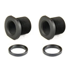 2PACK Steel Adapter Muzzle Thread Convert 1/2x28 TPI to 5/8x24 TPI w/ Washer