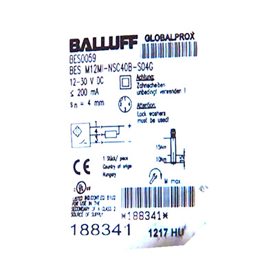 BES0059 M12MI-NSC40B-S04G Sensor – Proximity Switch For Industrial Automation