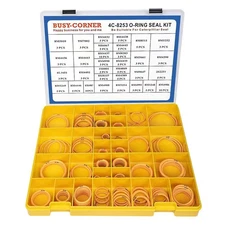 BUSY-CORNER 4C-8253 Seal O-Ring Kit, Silicone 90, Hydraulic Hose Fitting Orin...