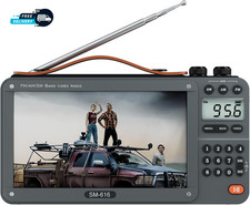 720P 7Inch Screen AM FM Movie Video Radio with Bluetooth Speaker