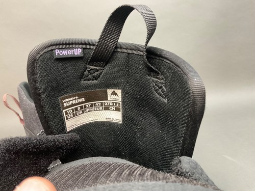 Burton Supreme Life Power Up Snowboardstiefel Damengröße US 10 schwarz Aufdruck - Bild 11 von 12