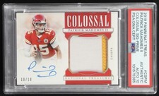 Panini 2019 National Treasures Colossal PRIME Auto #10/10 Mahomes II BOOKEND 🔥