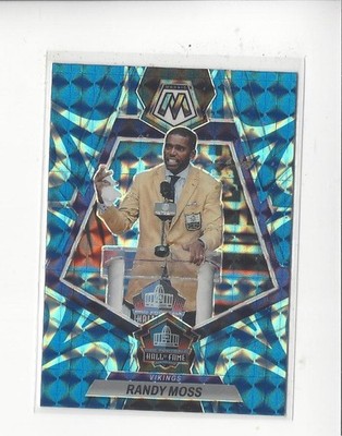 2023 Mosaic Mosaic Reactive Blue Prizm #278 Randy Moss (Hall of Fame) Vikings