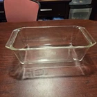 PYREX 1960's Vintage 215-B Clear Glass Loaf Pan - 9 x 5 x 3 in Baking Dish