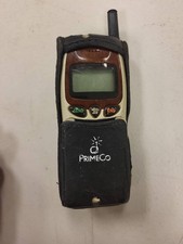 PrimeCo Audiovox Flip Cell Phone Beige GSM Cellular Vintage Retro Collectible