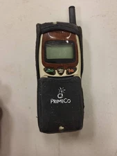 PrimeCo Audiovox Flip Cell Phone Beige GSM Cellular Vintage Retro Collectible