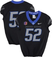 Boise State Broncos Team-Issued #52 Black Jersey from Football Program - Size 44