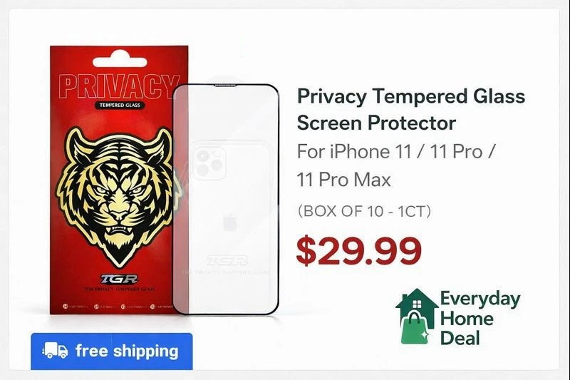 Privacy Tempered Glass Screen Protector For iPhone 11 / 11 Pro / 11 Pro Max