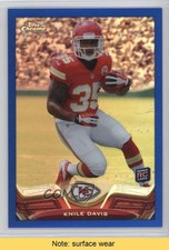2013 Topps Chrome Blue Border Refractor 137/199 Knile Davis #80 READ fm0