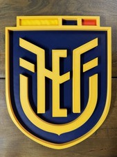 Ecuador Soccer Crest 3d Wall Sign Futbol Fan ...