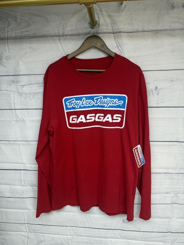 Troy Lee Designs GASGAS Long Sleeve Top | Logo | Red | XXL | Motocross - BNWT