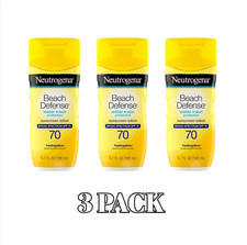 Neutrogena Sunscreen Lotion Beach Defense SPF 70, Face 6.7 Ounce Pack of 3 