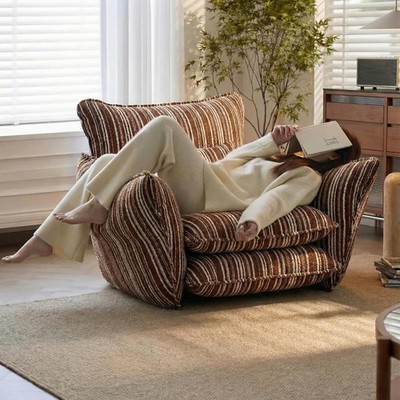 350lb Oversized Chenille Accent Chair with Lumbar Pillow for Living Room Bedroom
