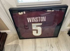 Jameis Winston Florida State Seminoles #5 Signed Football Jersey Framed