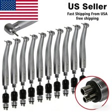 10 Pcs NSK Style Dental High Speed Turbine Handpiece 4 Hole Quick Coupling YBNK4