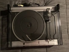 THORENS TD 115 TURNTABLE WITH ORTOFON CARTRIDGE, DUSTCOVER & NEW RCA CONNECTORS