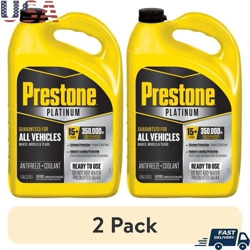 2 Pack Universal Antifreeze Coolant Extreme Protection 15 Years 350K Miles New