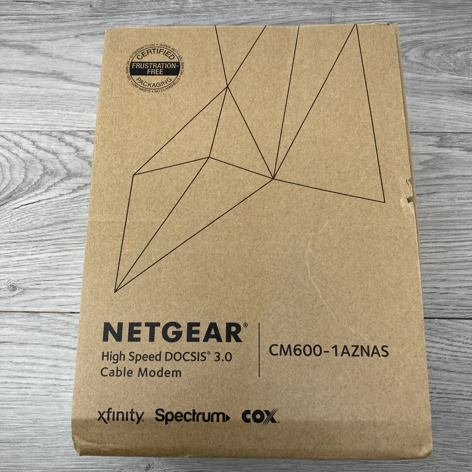 NETGEAR CM600-1AZNAS 960Mbps DOCSIS 3.0 Cable Modem w/12V Adapter PARTS / REPAIR - Image 2 of 4