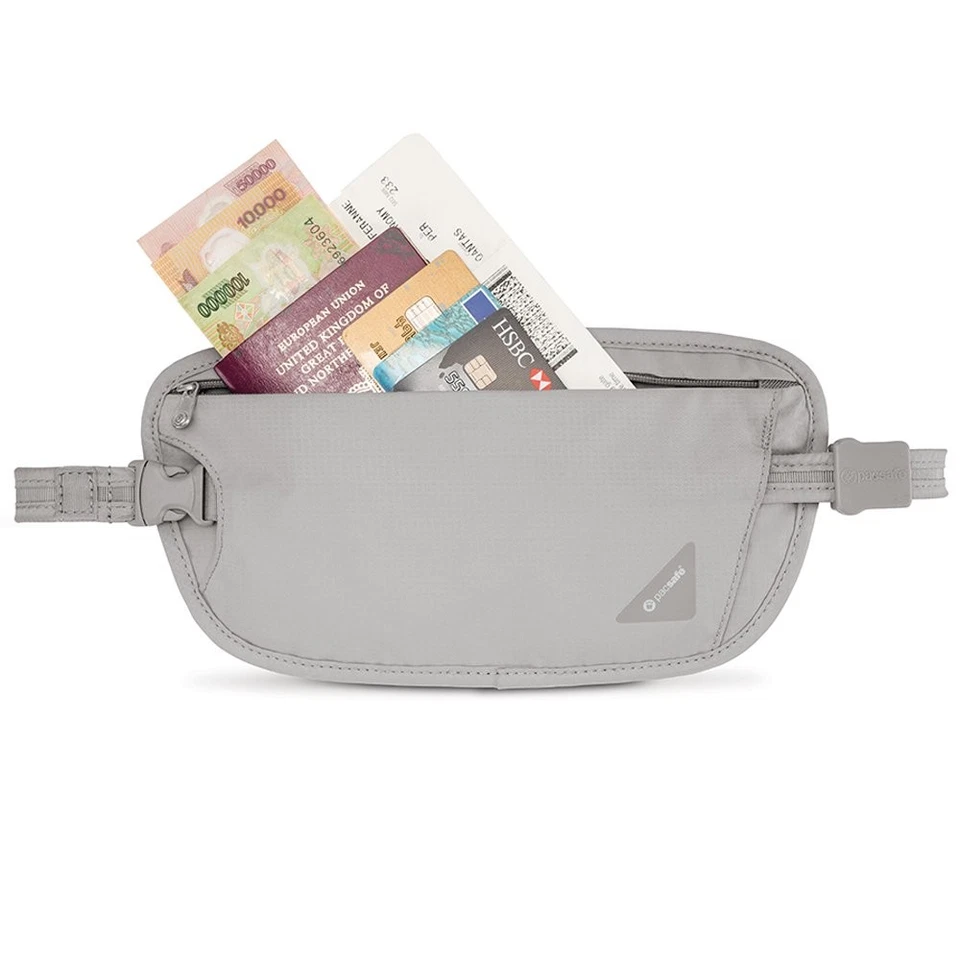 Coversafe X100 Anti-Theft RFID Blocking Waist Wallet, Neutral Grey - Image 4 of 4