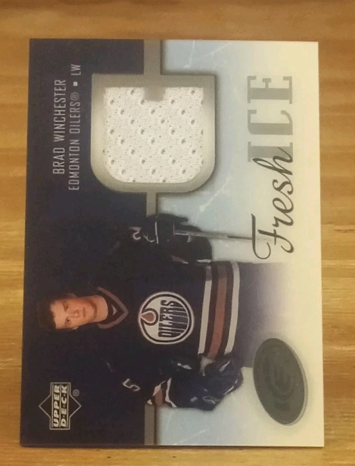 2005-06 Upper Deck Ice Fresh Ice Jerseys Brad Winchester Edmonton Oilers - Image 3 of 3