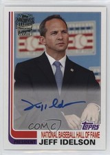 2019 Topps Archives Fan Favorite 1982 Design Jeff Idelson #FFA-JI Auto 10k8