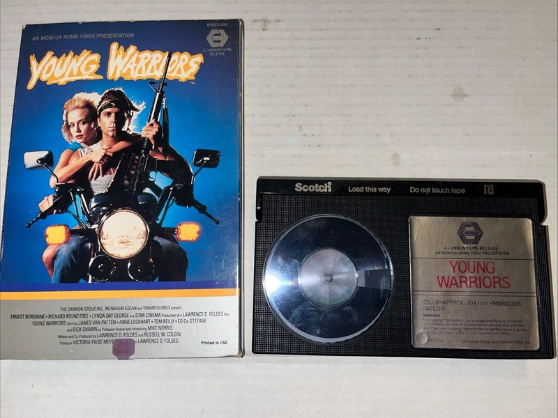 Young Warriors Betamax Tape With Case, Untested 1983