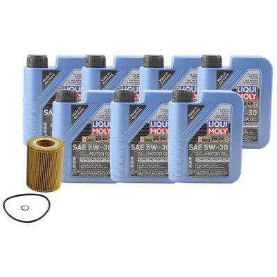 7L Liqui Moly Longtime High Tech 5W-30 Mann Engine Oil Change Kit for E36 328i