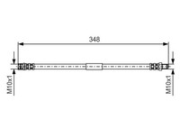 Bosch Bremsschlauch Hinten F?R MERCEDES-BENZ