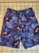 Cat  Jack Blue and Pink Floral boy's Swim Shorts