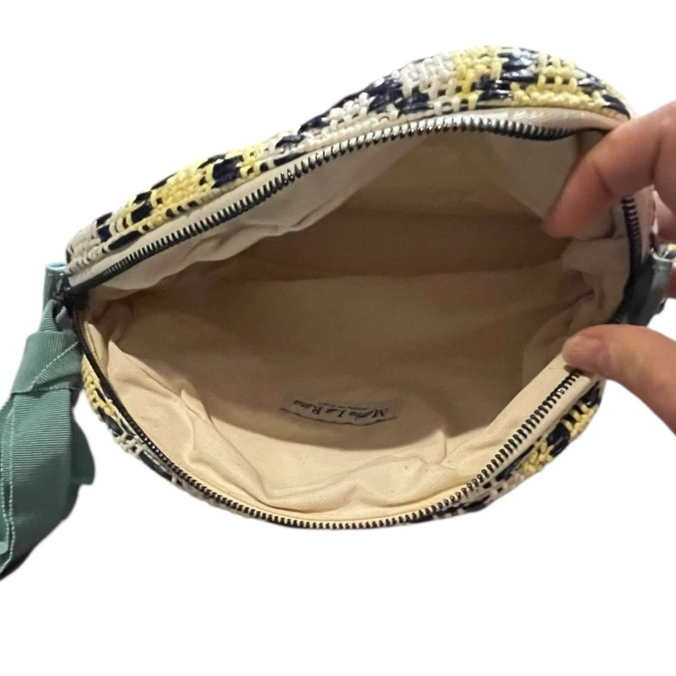 Maria La Rosa "Game" mini clutch wrist bag in Black and Yellow - Image 4 of 4