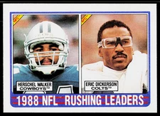 1988 NFL Rushing Leaders (Walker/Dickerson) LL, 1989 Topps, #219, ,