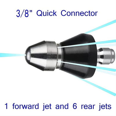 #ad Sewer Jetter Nozzle for Pressure Washer Drain Cleaning Jetter 3 8 Inch 5000 P... $24.53