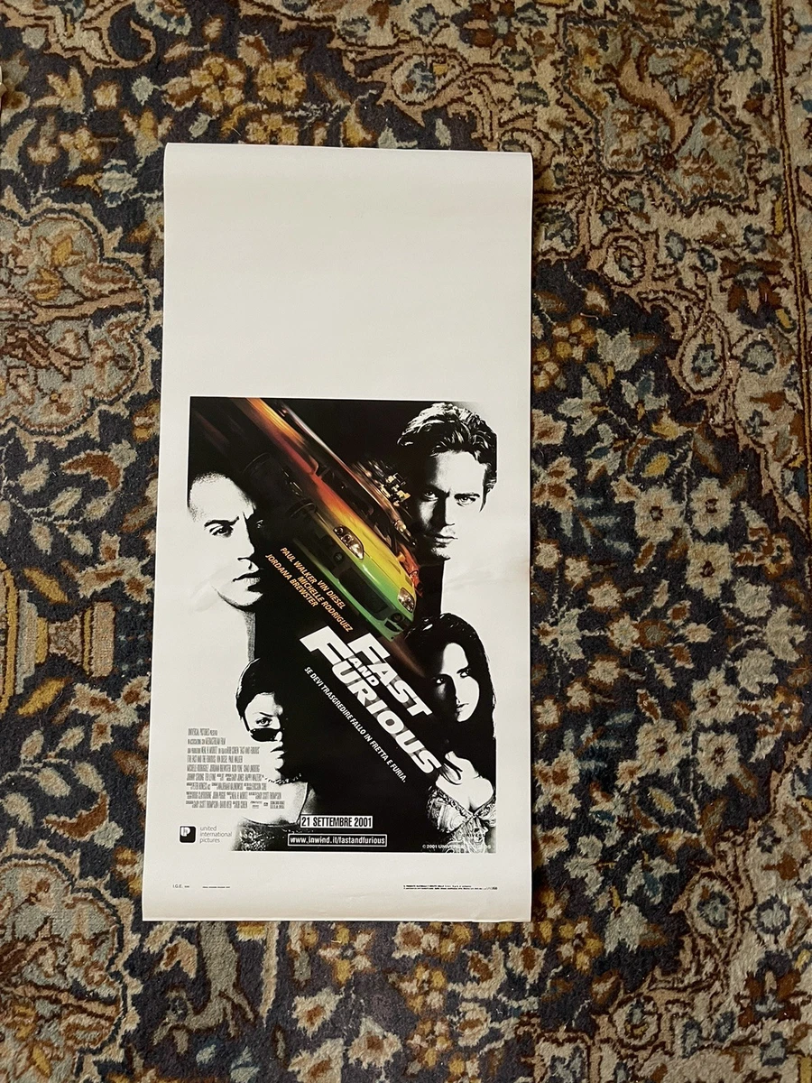 Paul Walker Fast and Furious Stampa su tela con cornice