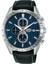 LORUS Herrenuhr/Sport Chronograph 45mm 10atm mit Lederband RM311HX9 TOP